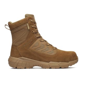 Bota táctica Fullbench de 8″ con cremallera, impermeable y de fibra de carbono para hombre
