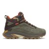 Botas de cuero Moab Speed 2 Mid impermeables para hombre Botas de cuero Moab Speed 2 Mid impermeables para hombre