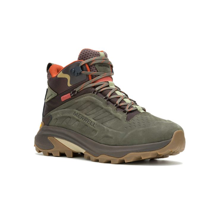 Botas de cuero Moab Speed 2 Mid impermeables para hombre Botas de cuero Moab Speed 2 Mid impermeables para hombre