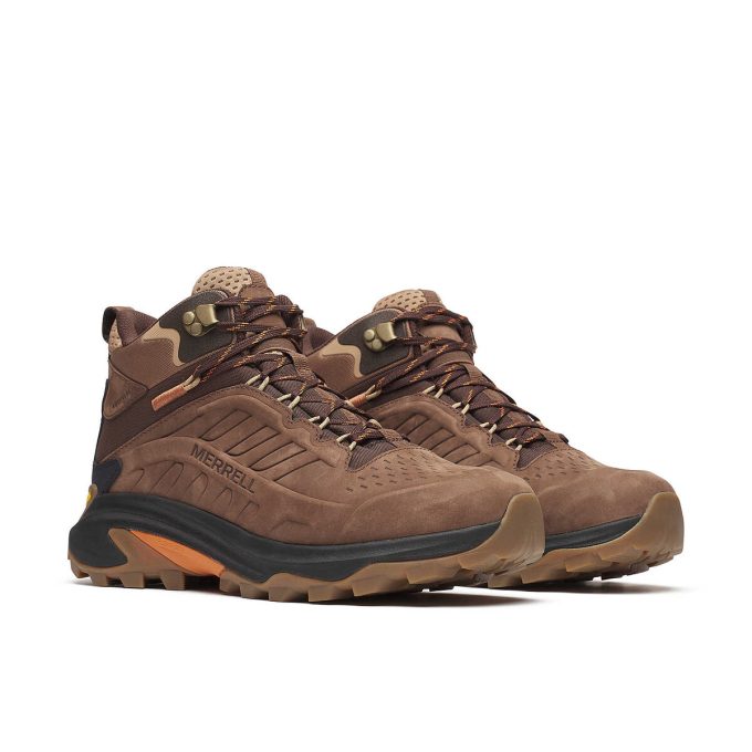 Botas de cuero Moab Speed 2 Mid impermeables para hombre Botas de cuero Moab Speed 2 Mid impermeables para hombre