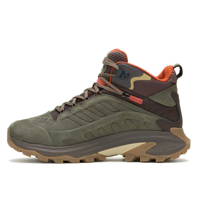 Botas de cuero Moab Speed 2 Mid impermeables para hombre Botas de cuero Moab Speed 2 Mid impermeables para hombre