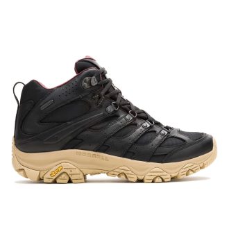 Botas Moab 3 Luxe de cuero para hombre, impermeables, de media caña