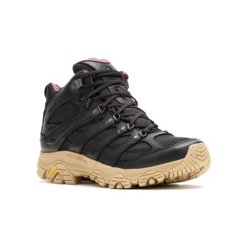 Botas Moab 3 Luxe de cuero para hombre, impermeables, de media caña