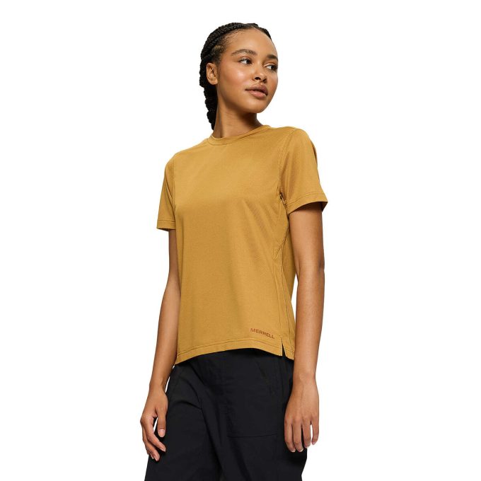 Camiseta deportiva de manga corta para mujer